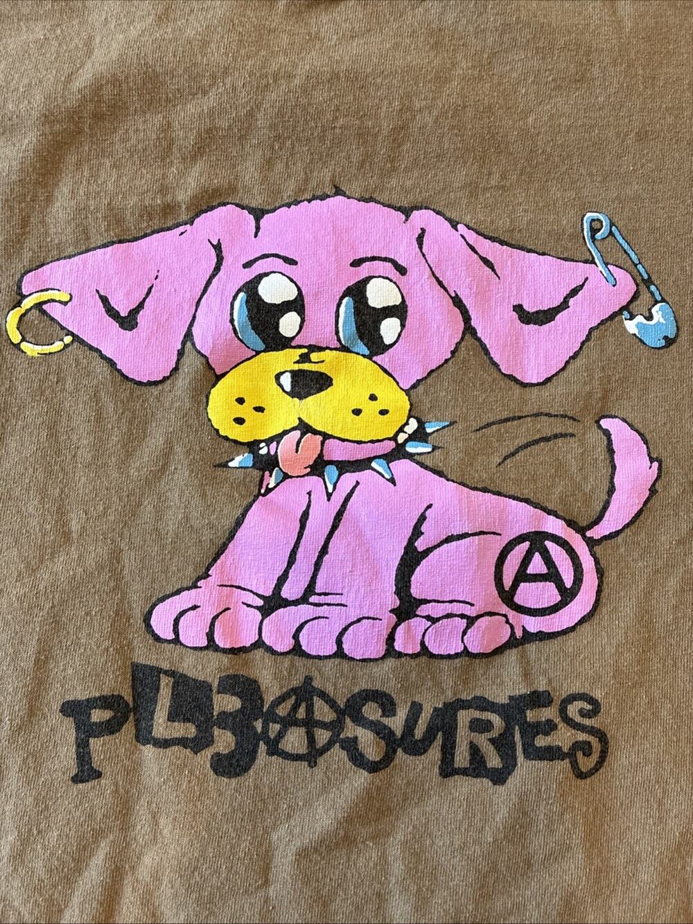 Pleasures Now Ruff‎ Anarchy Dog Graphic T Shirt XL Streetwear Vintage